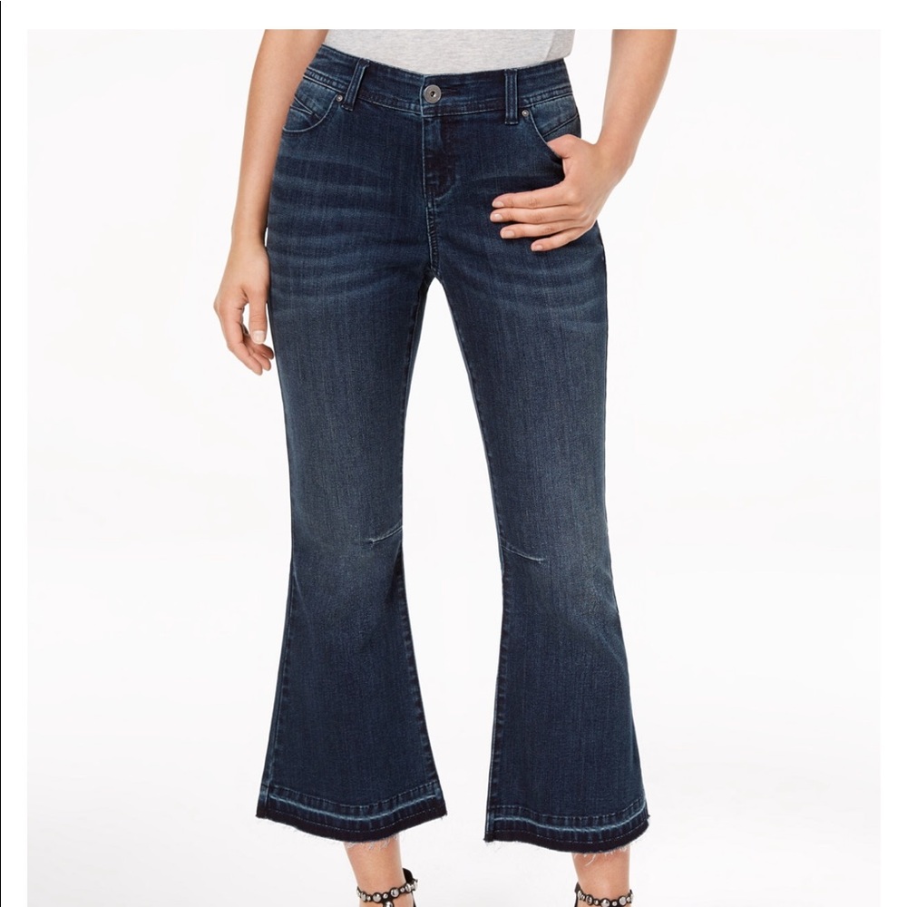 Inc cropped flare jeans size 6